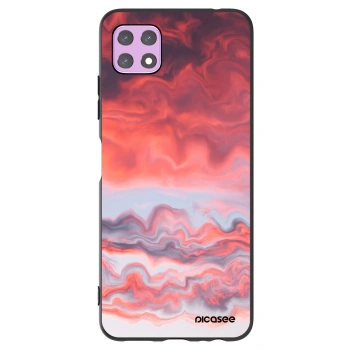 Picasee silikonowe czarne etui na Samsung Galaxy A22 A226B 5G - Sunset