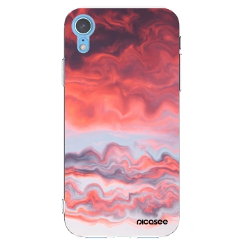 Picasee silikonowe przeźroczyste etui na Apple iPhone XR - Sunset
