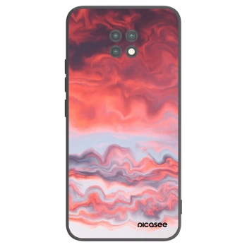 Picasee silikonowe czarne etui na Xiaomi Redmi Note 9T - Sunset