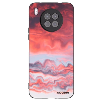 Picasee silikonowe czarne etui na Huawei Nova 8i - Sunset