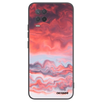 Picasee silikonowe czarne etui na Realme 8 5G - Sunset