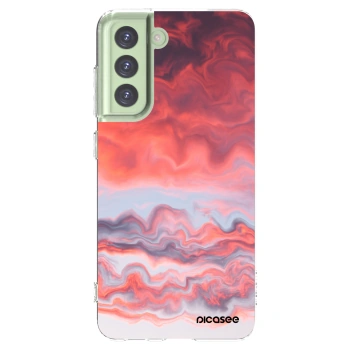 Picasee silikonowe przeźroczyste etui na Samsung Galaxy S21 FE 5G - Sunset