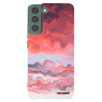 Picasee silikonowe przeźroczyste etui na Samsung Galaxy S22+ 5G - Sunset