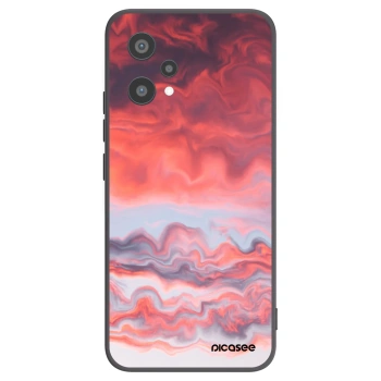Picasee silikonowe czarne etui na Realme 9 Pro 5G - Sunset