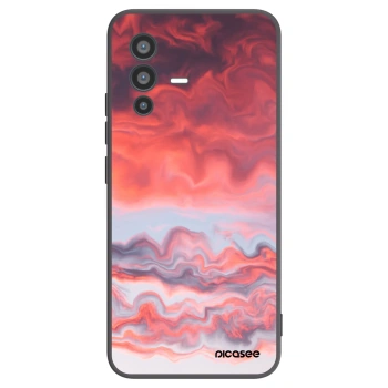 Picasee silikonowe czarne etui na Vivo V23 5G - Sunset