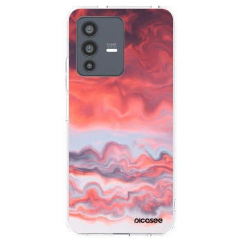 Picasee silikonowe przeźroczyste etui na Vivo V23 5G - Sunset