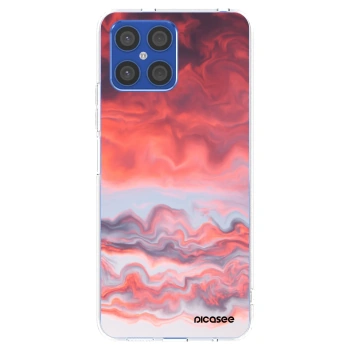 Picasee silikonowe przeźroczyste etui na Honor X8 4G - Sunset