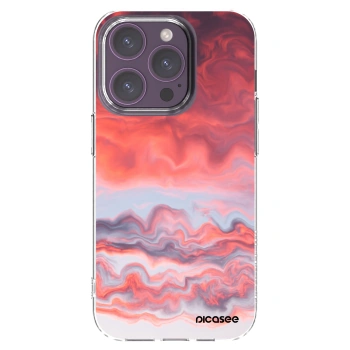 Picasee silikonowe przeźroczyste etui na Apple iPhone 14 Pro - Sunset