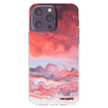 Picasee silikonowe przeźroczyste etui na Apple iPhone 14 Pro Max - Sunset
