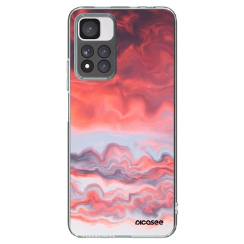 Picasee silikonowe przeźroczyste etui na Xiaomi Redmi Note 11 Pro+ 5G - Sunset