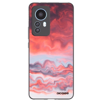 Picasee silikonowe czarne etui na Xiaomi 12T Pro - Sunset
