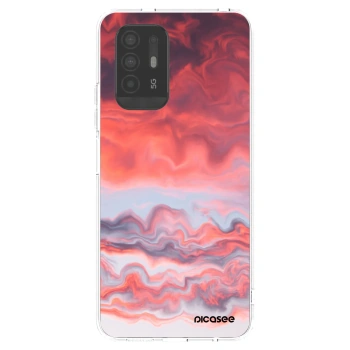 Picasee silikonowe przeźroczyste etui na OPPO A94 5G - Sunset