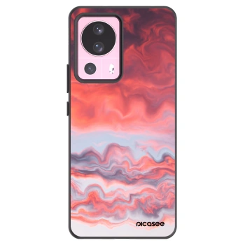 Picasee silikonowe czarne etui na Xiaomi 13 Lite - Sunset