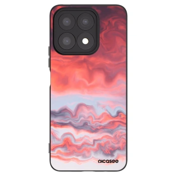 Picasee silikonowe czarne etui na Honor X8a - Sunset