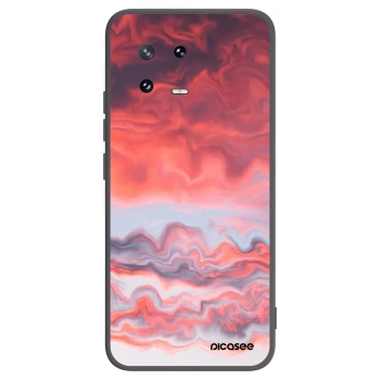 Picasee silikonowe czarne etui na Xiaomi 13 Pro - Sunset