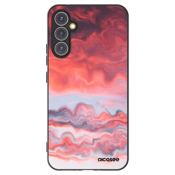 Picasee silikonowe czarne etui na Samsung Galaxy A34 5G A346B - Sunset