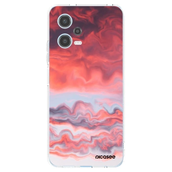 Picasee silikonowe przeźroczyste etui na Xiaomi Redmi Note 12 5G - Sunset