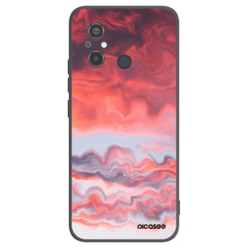 Picasee silikonowe czarne etui na Xiaomi Redmi 12C - Sunset