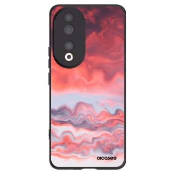 Picasee silikonowe czarne etui na Honor 90 5G - Sunset