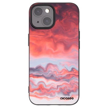 Picasee silikonowe czarne etui na Apple iPhone 15 - Sunset