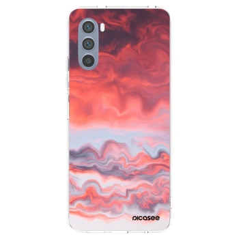 Picasee silikonowe przeźroczyste etui na Motorola Moto G62 - Sunset