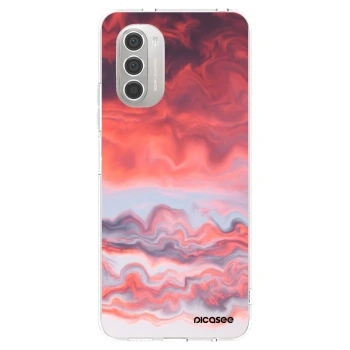 Picasee silikonowe przeźroczyste etui na Motorola Moto G51 - Sunset