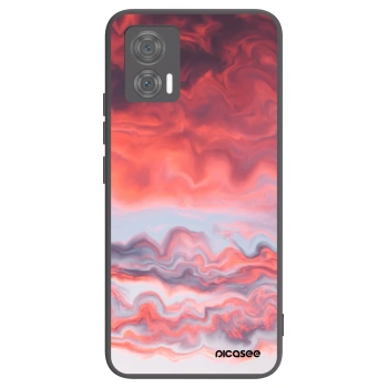 Picasee silikonowe czarne etui na Motorola Edge 30 Neo - Sunset