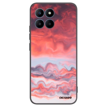 Picasee silikonowe czarne etui na Honor 70 Lite - Sunset
