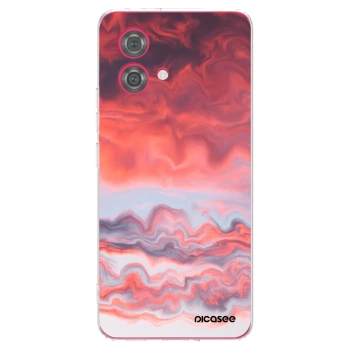 Picasee silikonowe przeźroczyste etui na Motorola Moto G84 5G - Sunset