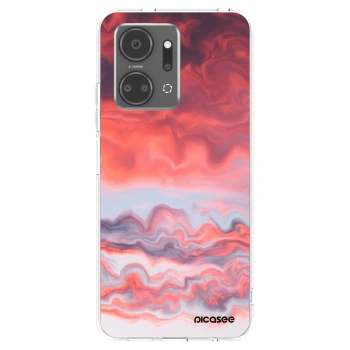 Picasee silikonowe przeźroczyste etui na Honor X7a - Sunset