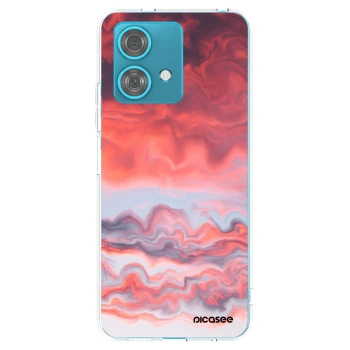 Picasee silikonowe przeźroczyste etui na Motorola Edge 40 Neo - Sunset