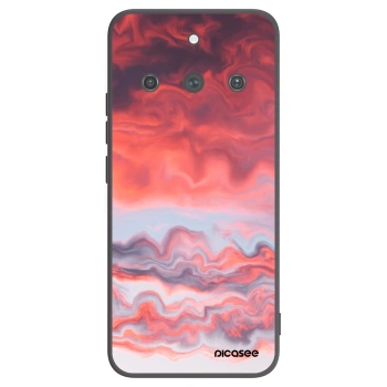 Picasee silikonowe czarne etui na Realme 11 Pro+ - Sunset