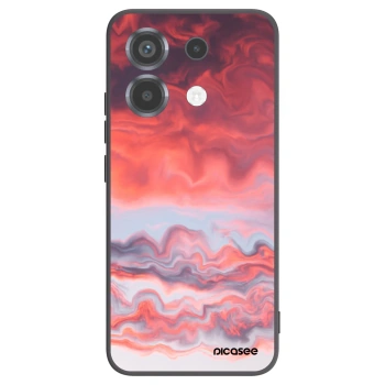 Picasee silikonowe czarne etui na Xiaomi Poco X6 - Sunset