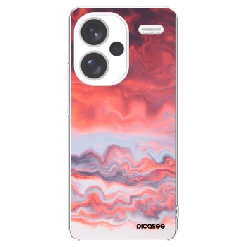 Picasee silikonowe przeźroczyste etui na Xiaomi Redmi Note 13 Pro+ 5G - Sunset