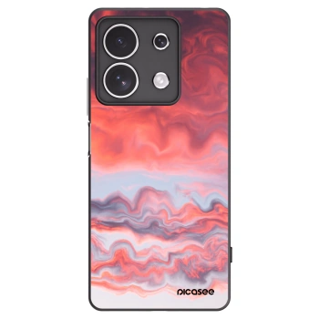 Picasee silikonowe czarne etui na Xiaomi Redmi Note 13 4G - Sunset