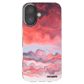 Picasee silikonowe przeźroczyste etui na Apple iPhone 16 - Sunset