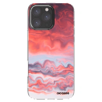 Picasee silikonowe przeźroczyste etui na Apple iPhone 16 Pro Max - Sunset