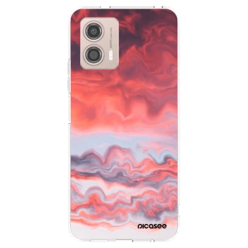 Picasee silikonowe przeźroczyste etui na Motorola Moto G53 5G - Sunset