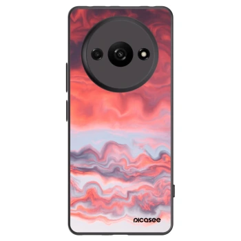 Picasee silikonowe czarne etui na Xiaomi Redmi A3 - Sunset