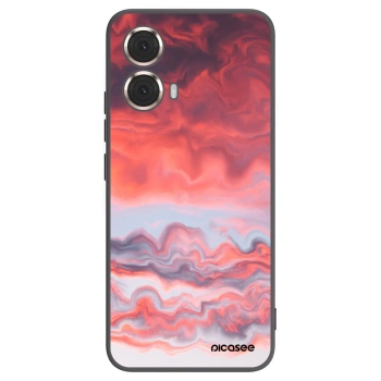 Picasee silikonowe czarne etui na Motorola Moto G85 - Sunset