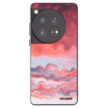Picasee silikonowe czarne etui na OnePlus 12 5G - Sunset