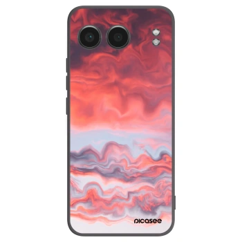 Picasee silikonowe czarne etui na OnePlus Nord 4 - Sunset