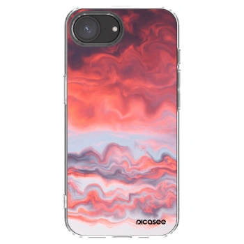 Picasee silikonowe przeźroczyste etui na Apple iPhone 16e - Sunset