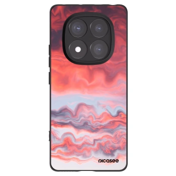 Picasee silikonowe czarne etui na Xiaomi Redmi Note 14 Pro+ 5G - Sunset