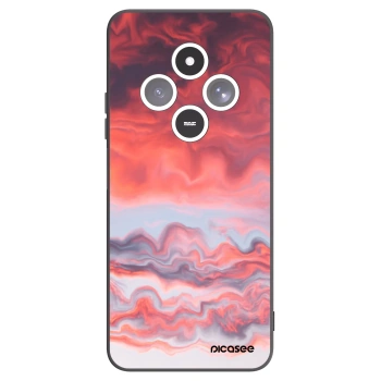 Picasee silikonowe czarne etui na Xiaomi Redmi 14C - Sunset