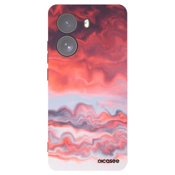 Picasee silikonowe czarne etui na Xiaomi Poco X7 - Sunset