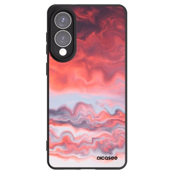 Picasee silikonowe czarne etui na Samsung Galaxy S25 Edge 5G - Sunset