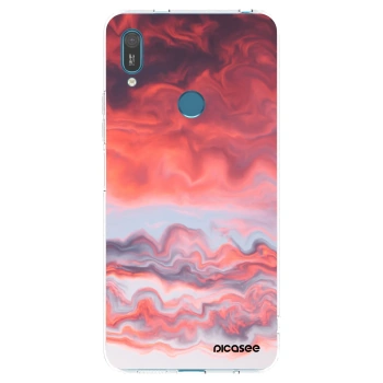 Picasee silikonowe przeźroczyste etui na Huawei Y7 2019 - Sunset