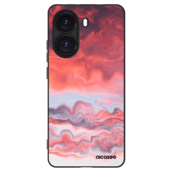 Picasee silikonowe czarne etui na Xiaomi Poco X7 Pro 5G - Sunset