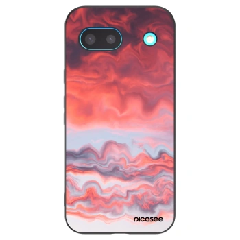 Picasee silikonowe czarne etui na Google Pixel 8a - Sunset